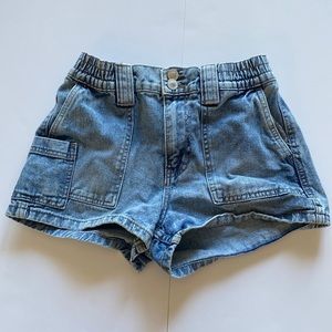 Cargo Jean Shorts